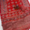SS1010 5598 Japan Satin Ajarakh Printed Mirror Work Festival Saree
