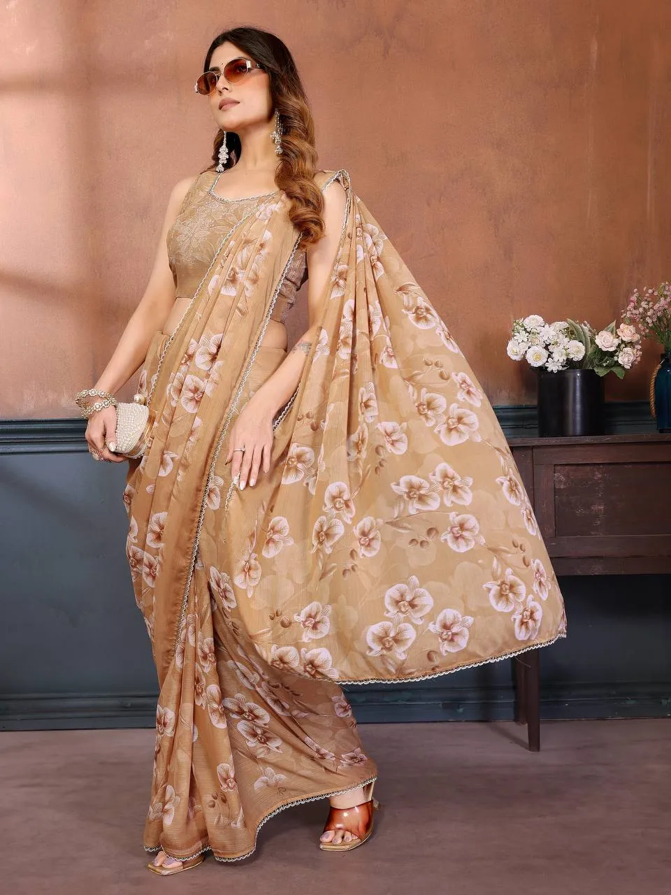 Netra 101 Sharmili Georgette Silk Printed Saree Supplier in Surat