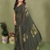 Netra 106 Star Georgette Silk Foil Work Party Wear Saree Wholesale Market