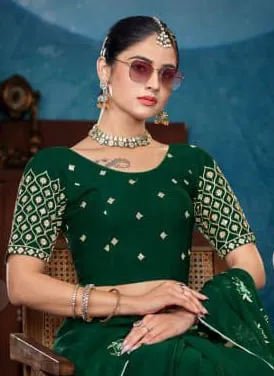 Chaitali Geometric Embroidery Work Stretchable Big Size Blouse For Women
