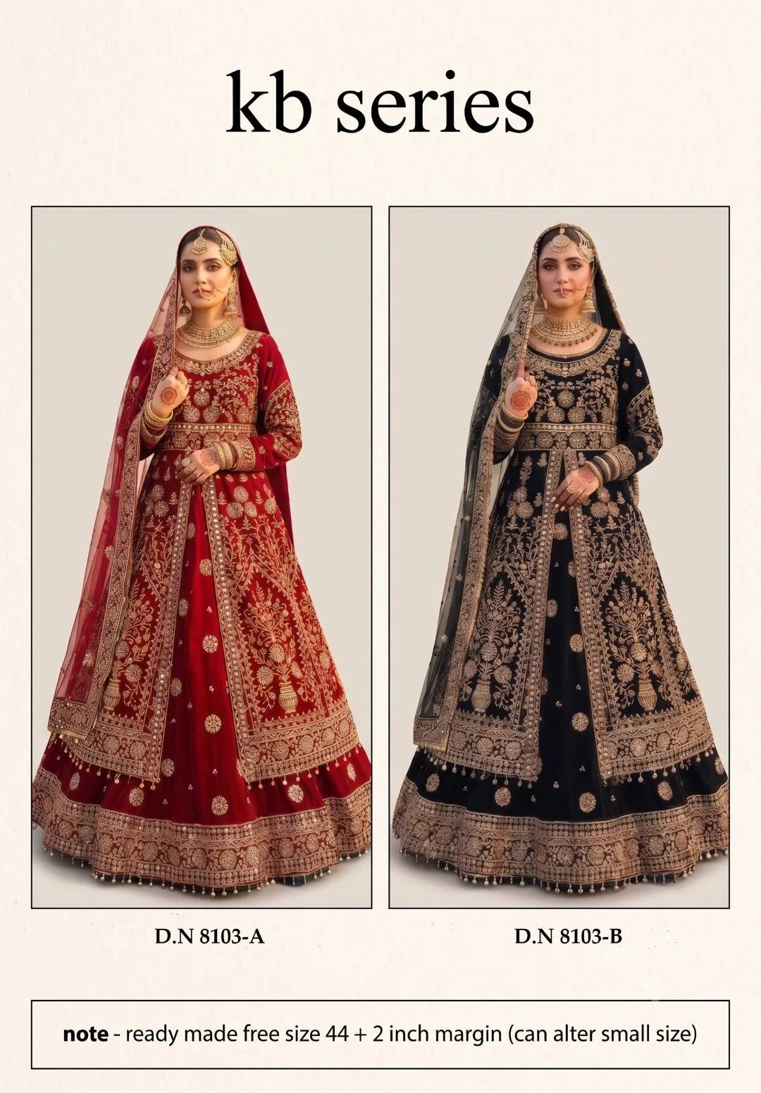 Kb 8103 Velvet Sequence Embroidery Work Trending Bridal Indo Western Lehenga