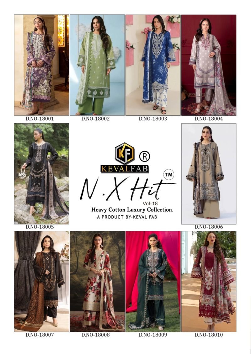 Beautiful Keval N X Hit Vol 18 Cotton Printed Dress Material Collecton Wholesale 2026