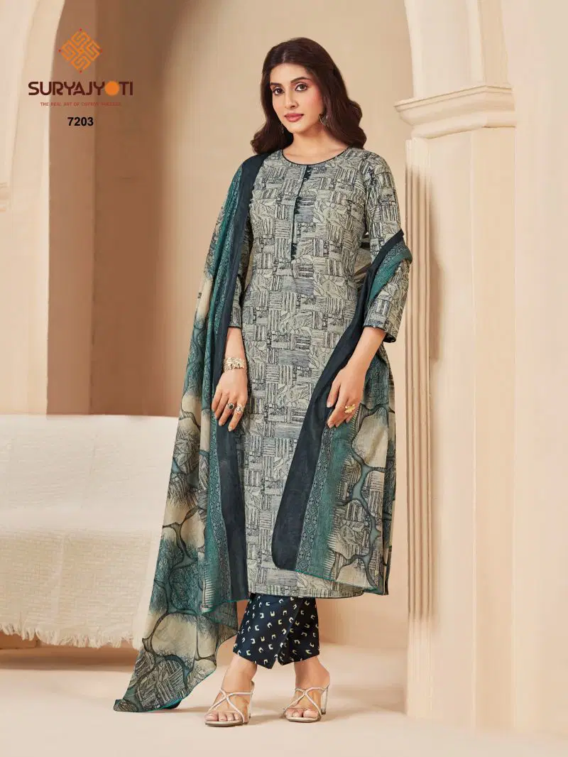 Suryajyoti Trendy Cotton Vol 72 Cotton Printed Dress Material Wholesale