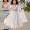 Latest Mishri Kids 1 Mal Chanderi Embroidery Kurti With Bottom Dupatta Wholesale 2026