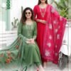 Aakruti Vol 2 Roman Silk Plain Embroidered Kurti Set Collection Wholesale