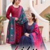 Lily Vol 1 Vertican Plain Embroidery Worked Kurti Set Wholesale