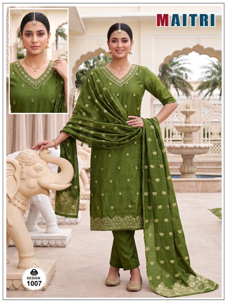 Launching Maitri Vol 1 Roman Simmar Embroidered Kurti Set Collection Wholesale 2026