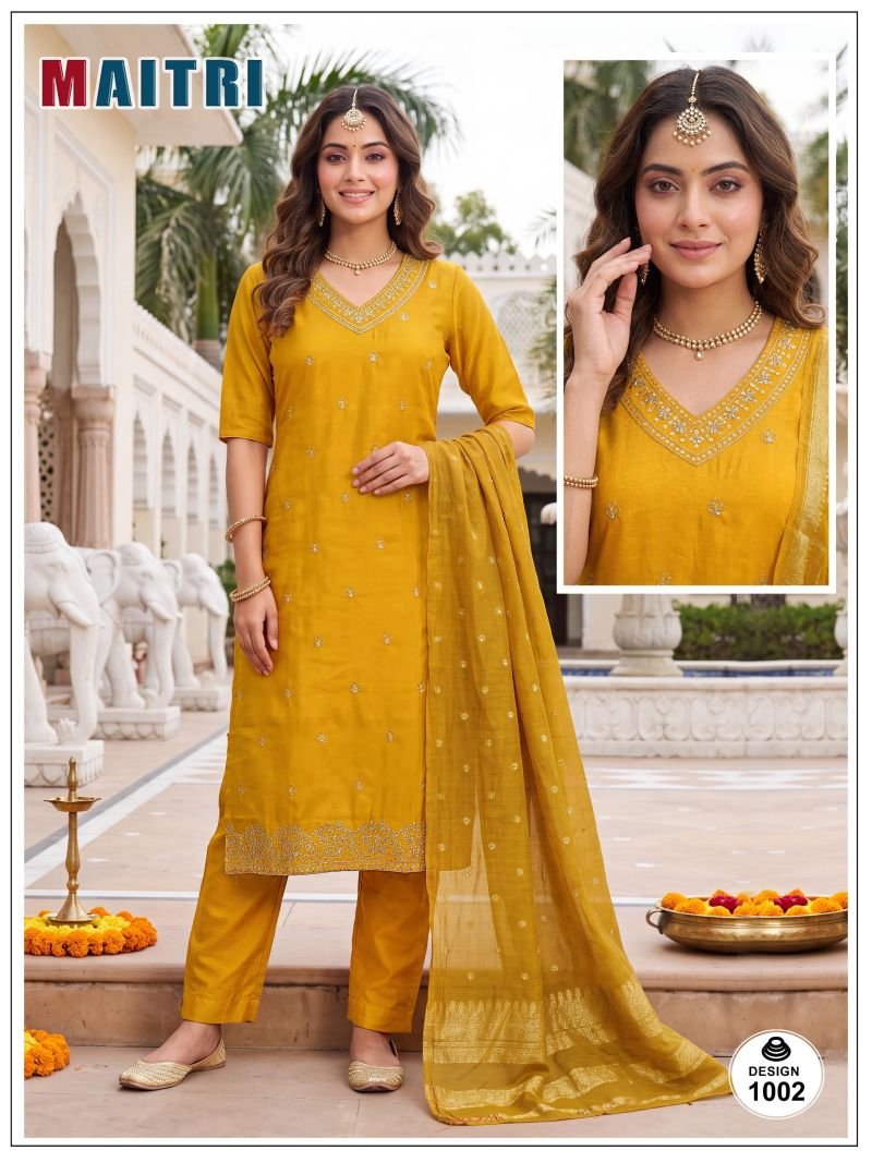 Launching Maitri Vol 1 Roman Simmar Embroidered Kurti Set Collection Wholesale 2026