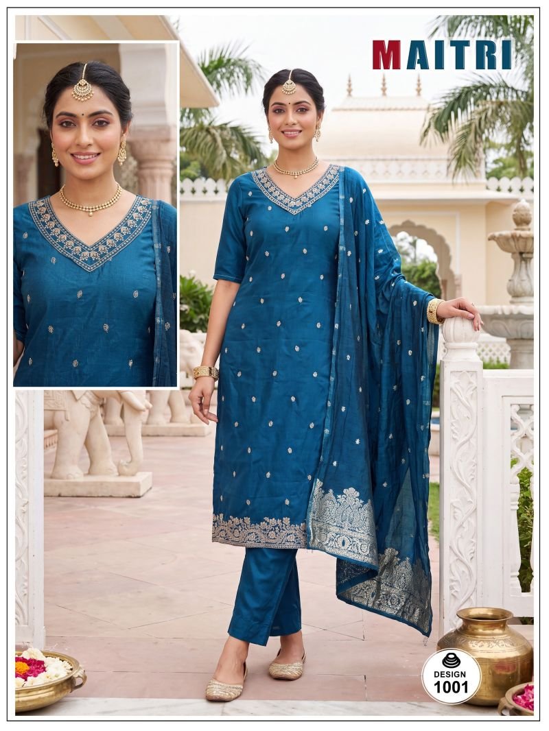 Launching Maitri Vol 1 Roman Simmar Embroidered Kurti Set Collection Wholesale 2026