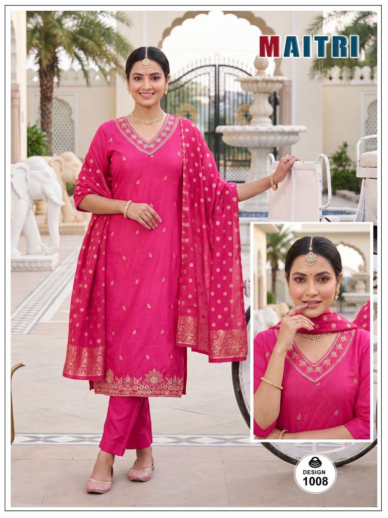 Launching Maitri Vol 1 Roman Simmar Embroidered Kurti Set Collection Wholesale 2026