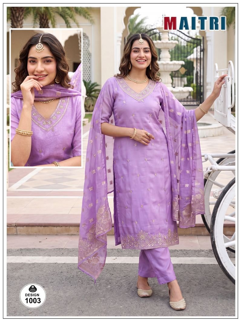 Launching Maitri Vol 1 Roman Simmar Embroidered Kurti Set Collection Wholesale 2026