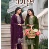 Diya Vol 6 Roman Silk Embroidered Kurti With Bottom Dupatta Wholesale