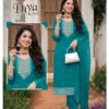 Latest Diya Vol 6 Roman Silk Embroidered Kurti With Bottom Dupatta Wholesale 2026