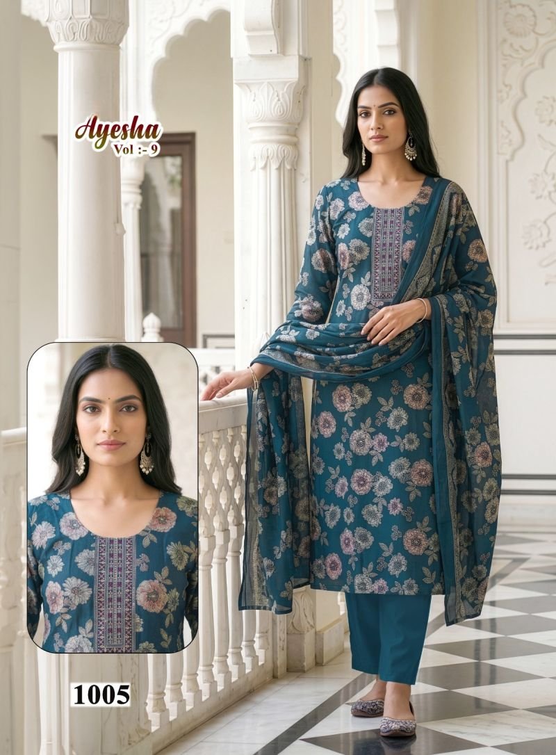 Beautiful Ayesha Vol 9 Vartican Printed Kurti With Bottom Dupatta Wholesale 2026