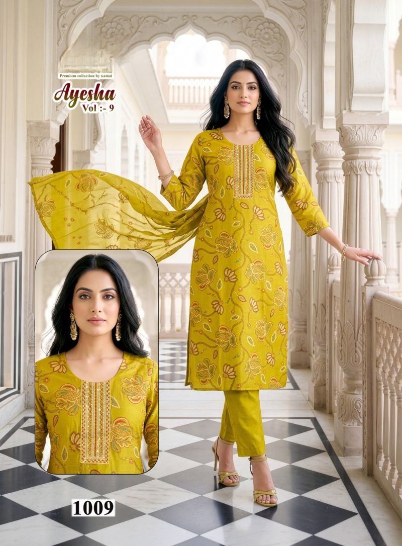 Beautiful Ayesha Vol 9 Vartican Printed Kurti With Bottom Dupatta Wholesale 2026