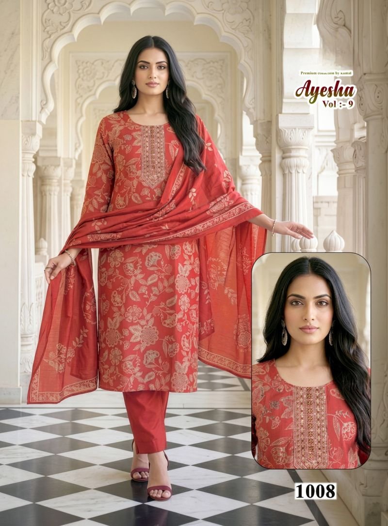 Beautiful Ayesha Vol 9 Vartican Printed Kurti With Bottom Dupatta Wholesale 2026