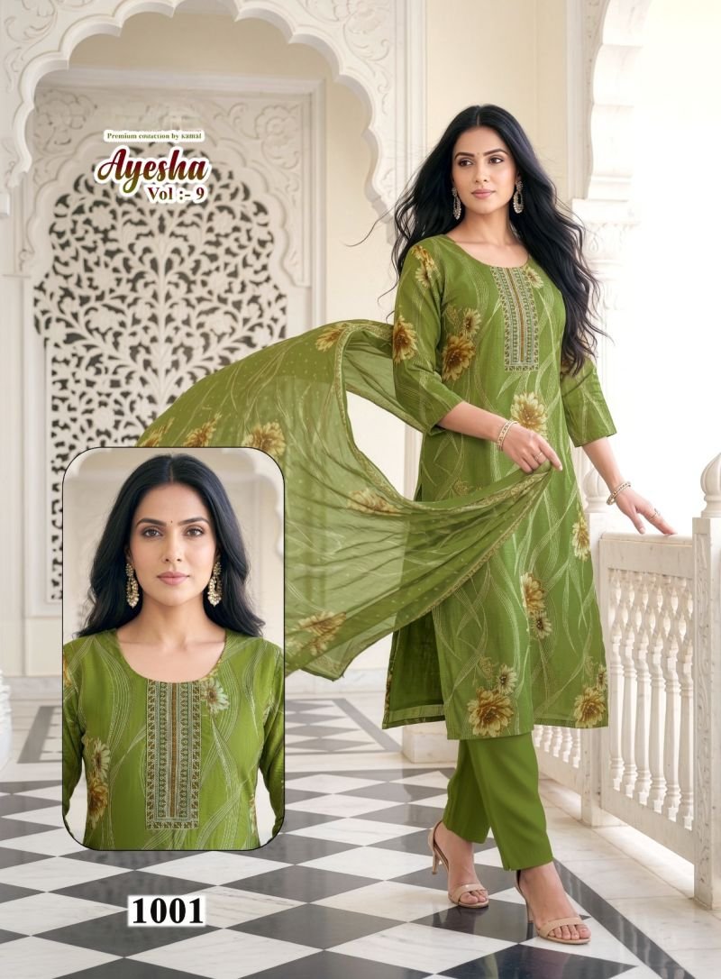 Beautiful Ayesha Vol 9 Vartican Printed Kurti With Bottom Dupatta Wholesale 2026
