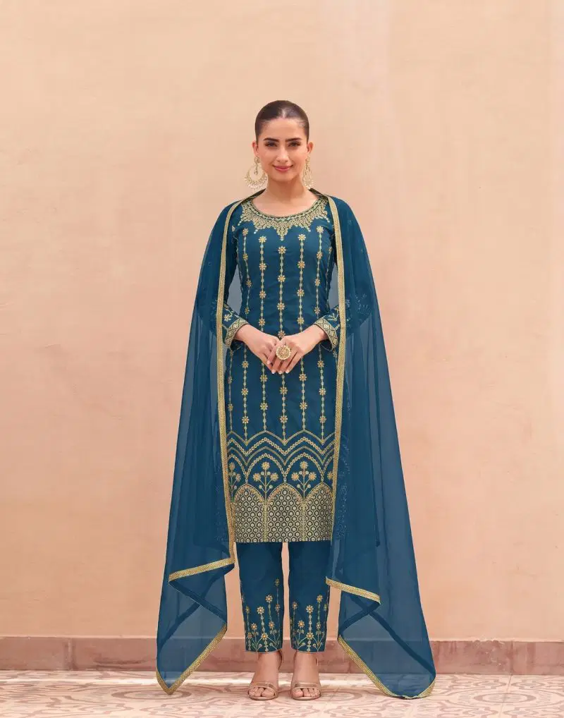 Latest Kb Super Hit D No 4113 To 14 Silk Embroidered Salwar Suit Wholesale 2026