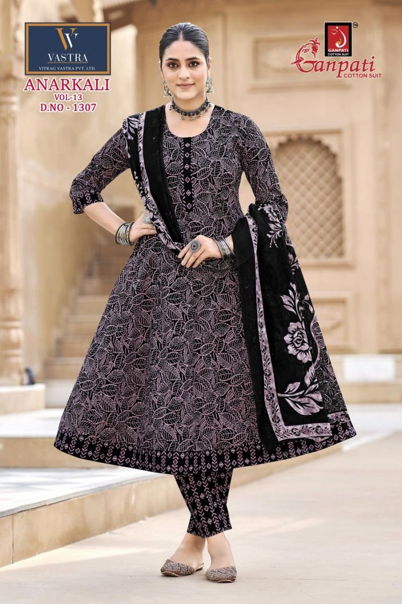 Stylish Ganpati Anarkali Vol 13 Readymade Cotton Printed Anarkali Kurti Set Wholesale 2026
