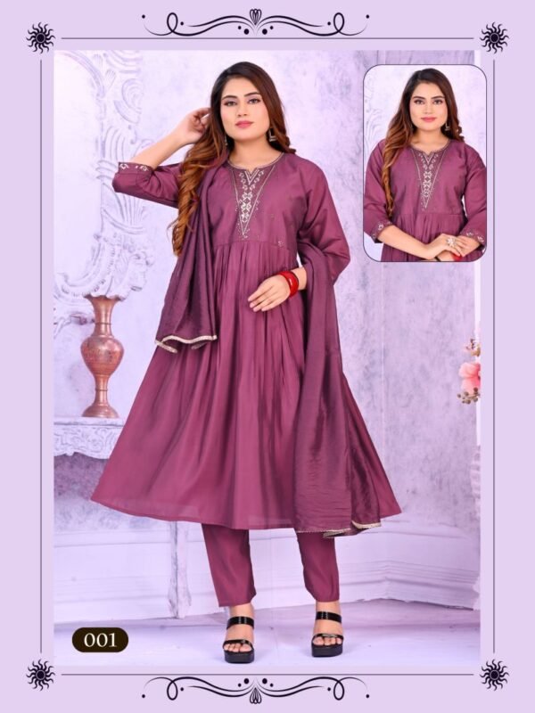 Buy Mahi Vol 1 Roman Silk Anarkali Kuri Pant With Dupatta Wholesale 2026