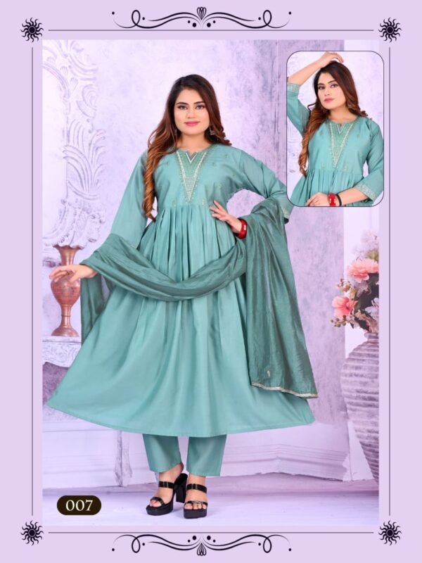 Buy Mahi Vol 1 Roman Silk Anarkali Kuri Pant With Dupatta Wholesale 2026