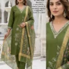 Parchi Vol 1 Berline Embroidered Kurti Pant With Dupatta Wholesale