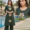 Latest Zoya Vol 1 Dhabu Cotton Embroidered Kurti With Bottom Wholesale 2026