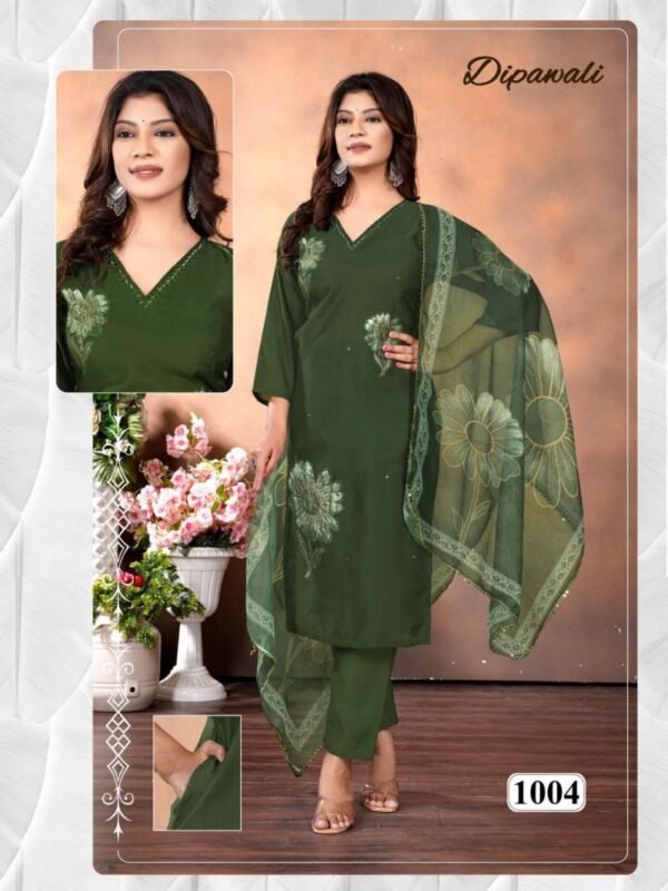 Launching Dipawali Vol 1 Vertican Silk Digital Printed Kurti Pant With Dupatta Wholesale 2026
