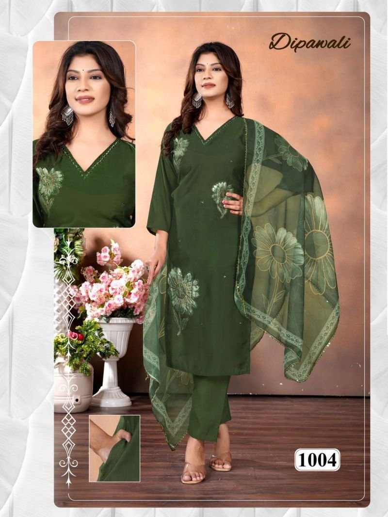 Launching Dipawali Vol 1 Vertican Silk Digital Printed Kurti Pant With Dupatta Wholesale 2026