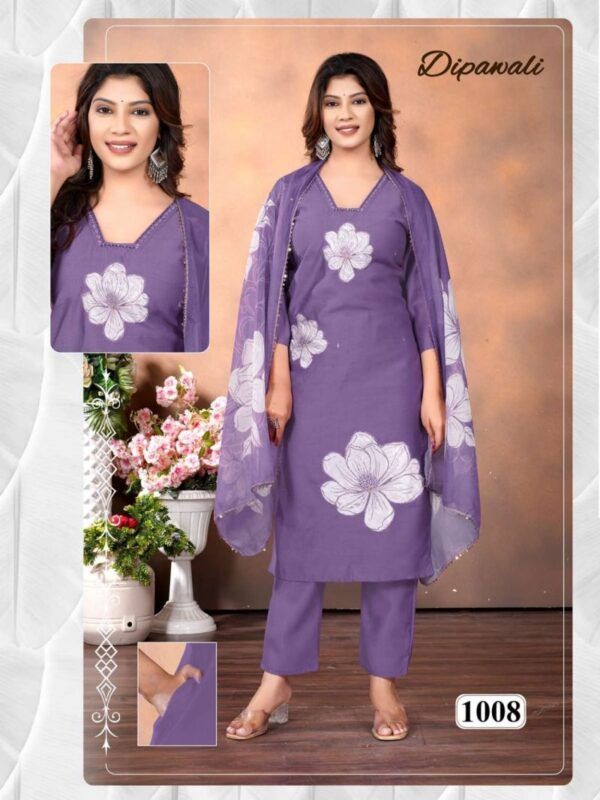 Launching Dipawali Vol 1 Vertican Silk Digital Printed Kurti Pant With Dupatta Wholesale 2026