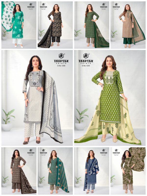 Latest Deeptex Aaliza Vol 12 Readymade Cotton Printed Dress Material Wholesale 2026