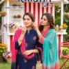 Krisha Vol 5 Roman Silk Fancy Kurti With Bottom Dupatta Wholesale