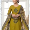Anishka Vol 1 Dhabu Cotton Embroidered Kurti Pant With Dupatta Wholesale