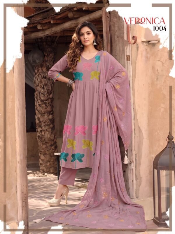 Launching Veronica Vol 4 Mul Chanderi Fancy Kurti With Bottom Dupatta Wholesale 2026