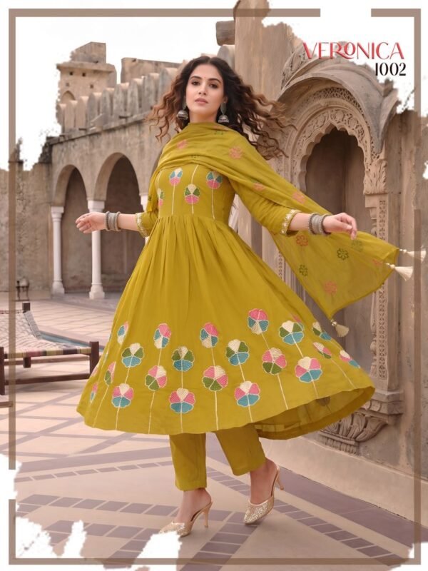 Launching Veronica Vol 4 Mul Chanderi Fancy Kurti With Bottom Dupatta Wholesale 2026