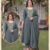 Latest Ribba D No 1001 To 06 Roman Silk Embroidered Anarkali Kurti Set Wholesale 2026