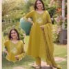 Latest Ribba D No 1001 To 06 Roman Silk Embroidered Anarkali Kurti Set Wholesale 2026