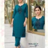 Beautiful Kalavatis Galaxy Vol 1 P V Vartican Embroidered Kurti With Bottom Wholesale 2026