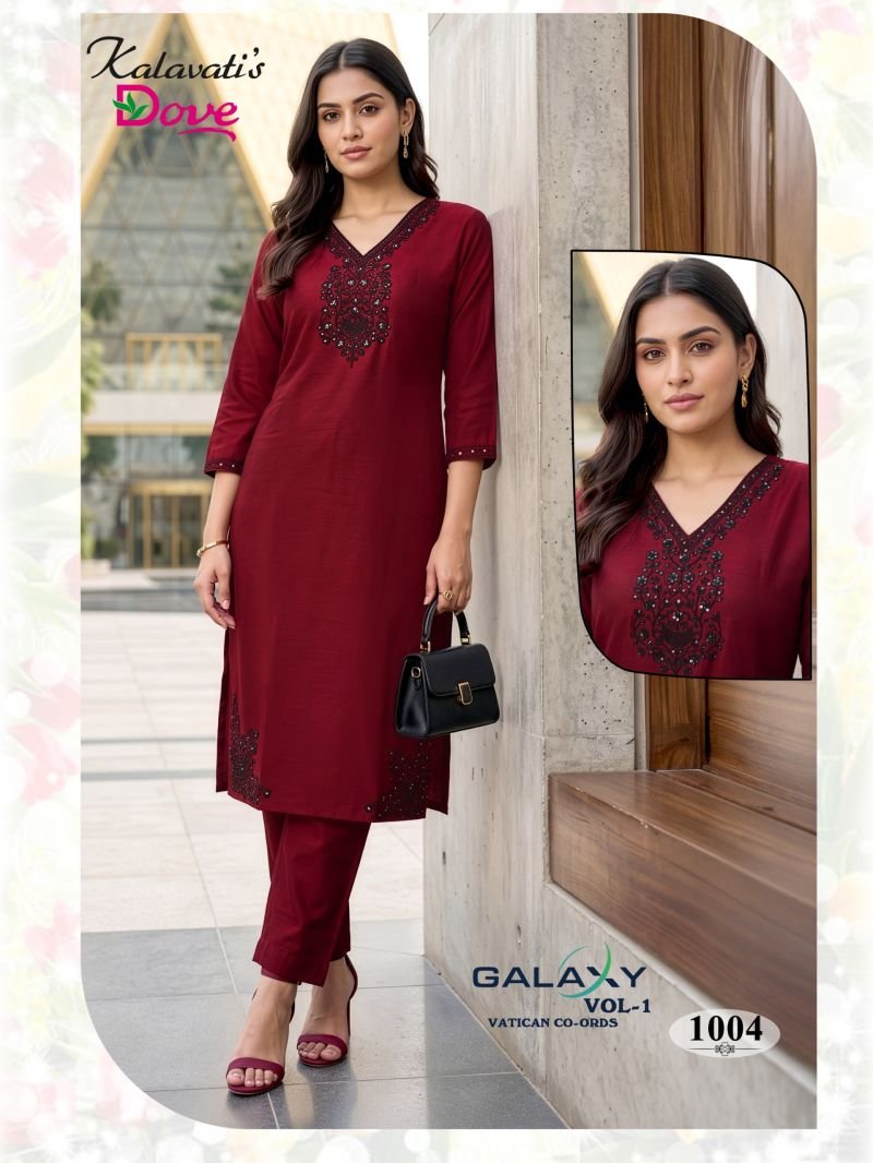 Beautiful Kalavatis Galaxy Vol 1 P V Vartican Embroidered Kurti With Bottom Wholesale 2026