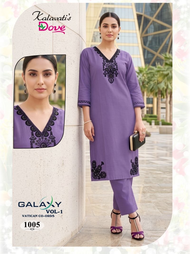 Beautiful Kalavatis Galaxy Vol 1 P V Vartican Embroidered Kurti With Bottom Wholesale 2026