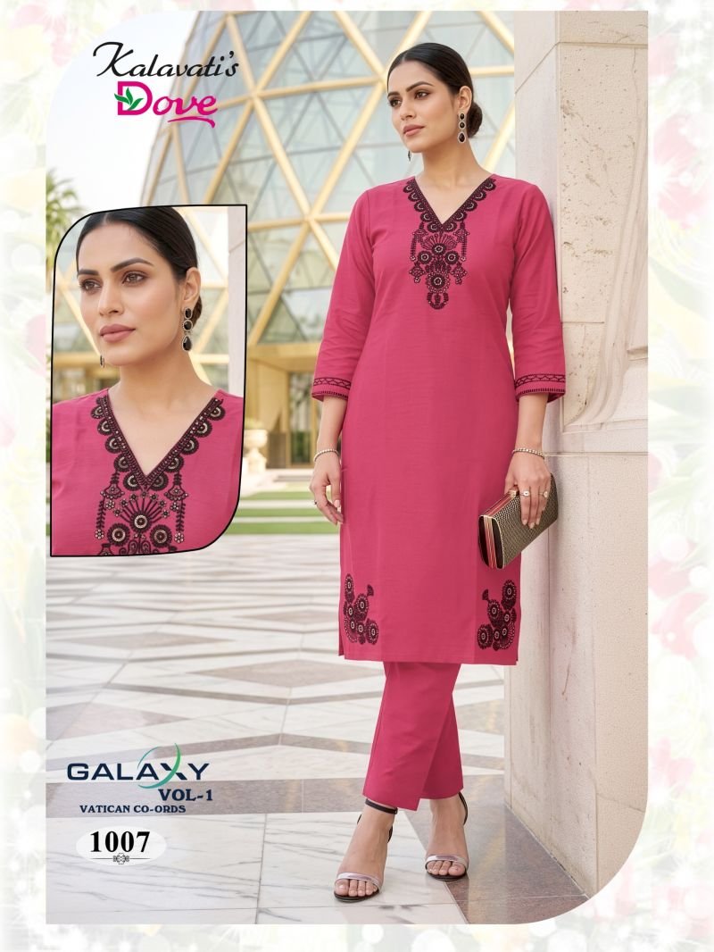 Beautiful Kalavatis Galaxy Vol 1 P V Vartican Embroidered Kurti With Bottom Wholesale 2026