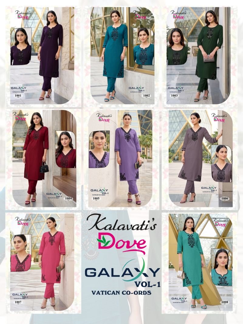 Beautiful Kalavatis Galaxy Vol 1 P V Vartican Embroidered Kurti With Bottom Wholesale 2026