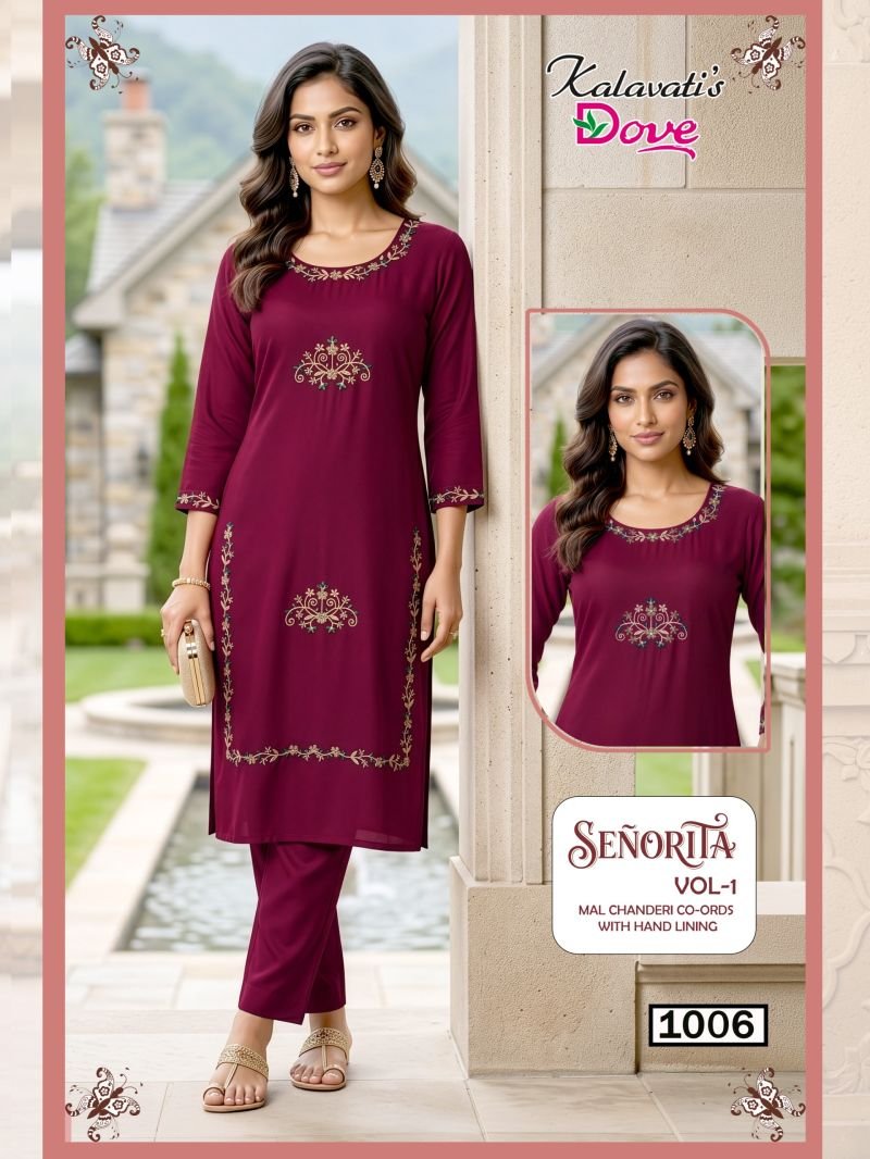 Stylish Kalavatis Senorita Vol 1 Mul Chanderi Embroidered Kurti With Bottom Wholesale 2026