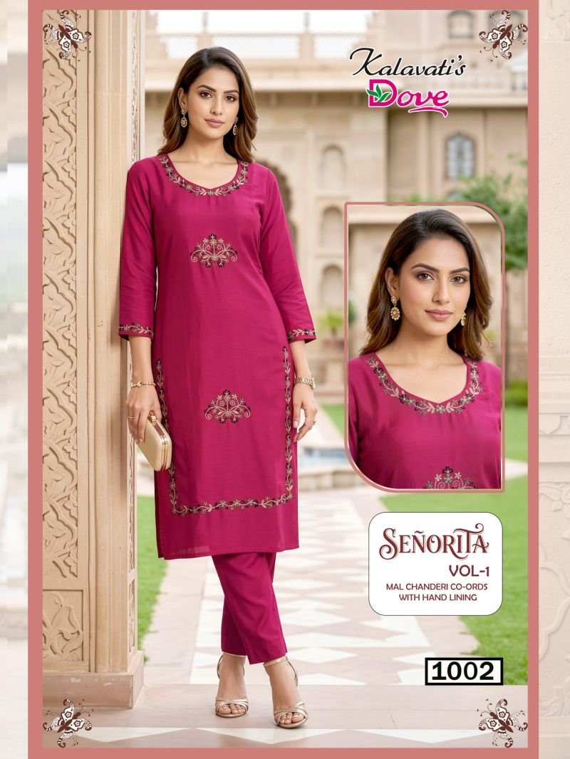 Stylish Kalavatis Senorita Vol 1 Mul Chanderi Embroidered Kurti With Bottom Wholesale 2026