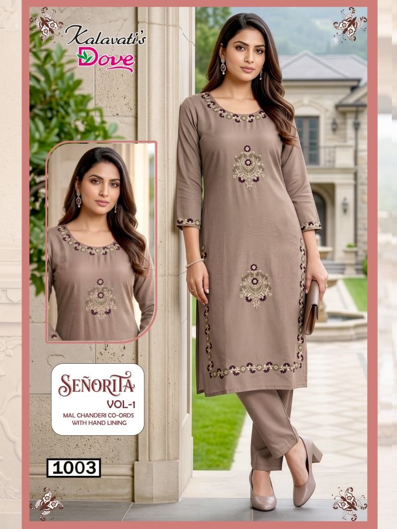Stylish Kalavatis Senorita Vol 1 Mul Chanderi Embroidered Kurti With Bottom Wholesale 2026