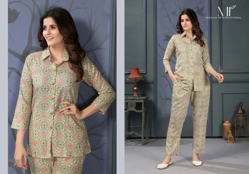 Launching Moksh Lotus D No 850 Rayon Co Ord Set Collection Wholesale 2026
