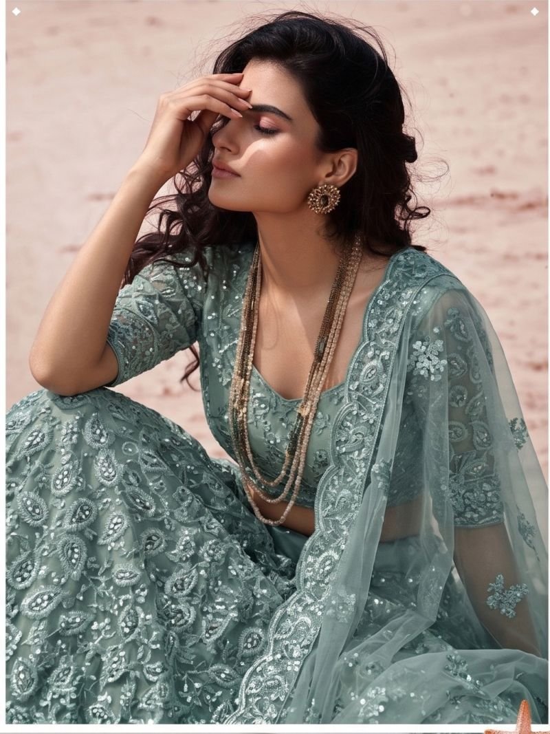 Latest Senhora 7113 Pure Butterfly Net Embroidered Engagement Lehenga Wholesale 2026