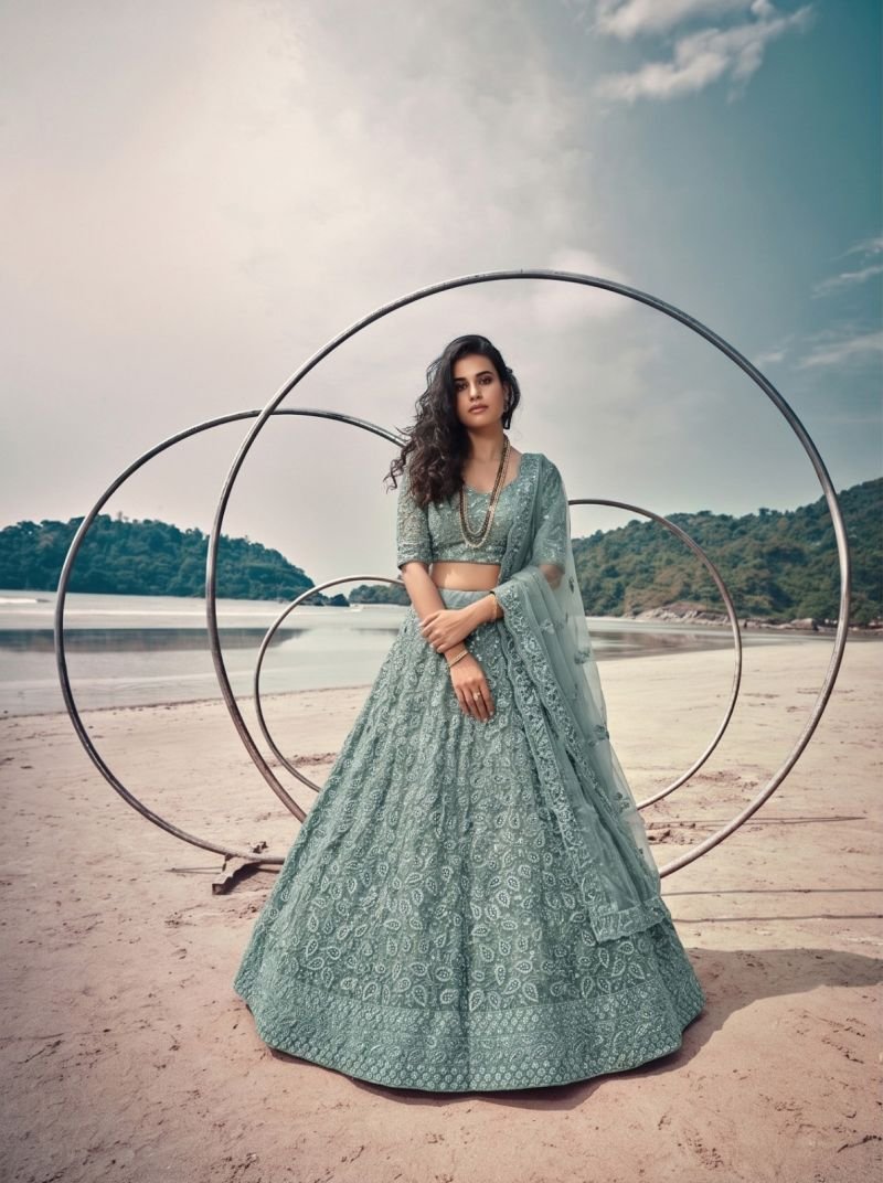 Latest Senhora 7113 Pure Butterfly Net Embroidered Engagement Lehenga Wholesale 2026