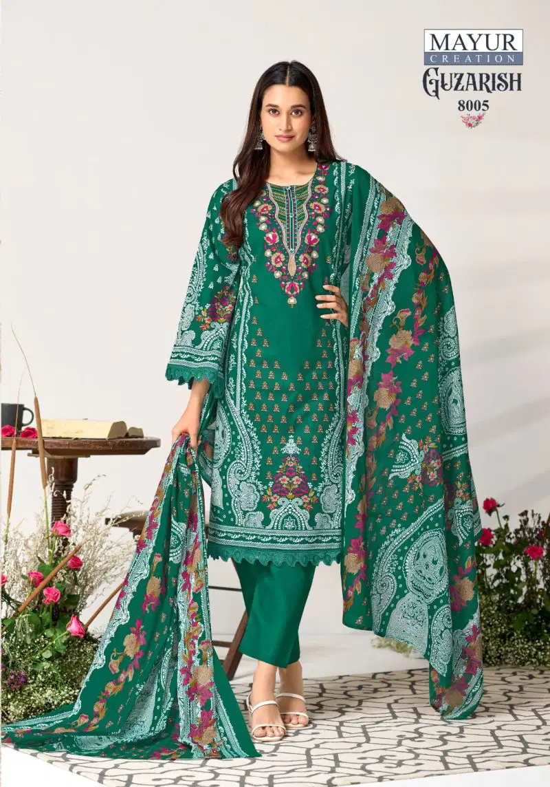 Mayur Guzarish Vol 8 Cotton Printed Dress Material Collection Wholesale