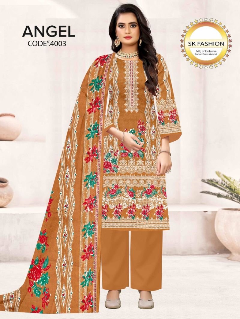 Royal Angel Vol 4 Cotton Printed Fancy Dress Material Collection Wholesale